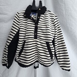 Nautica Jeans Logo Patch Jacket - Blue, White & Red